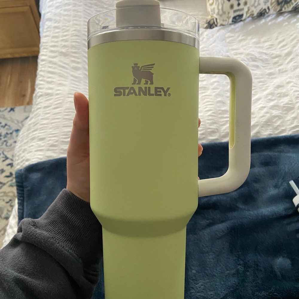 Stanley Lime Green Travel Mug with Handle